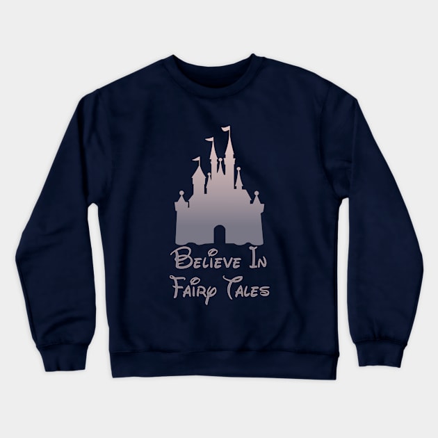 Believe In Fairy Tales - Rose Gold Crewneck Sweatshirt by MPopsMSocks